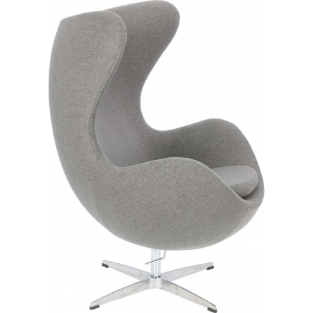 Fotel designerski Jajo Premium Easy Clean szary D2.Design