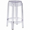 Bing 64 transparent plastic bar stool Moos Home