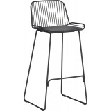 Iron black metal bar chair Moos Home