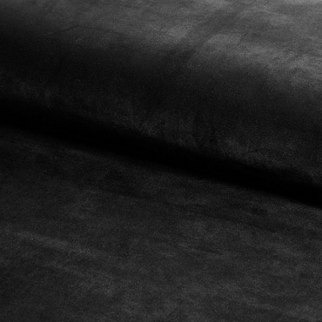 Castello Velvet black/wenge 3 seater velvet sofa Signal