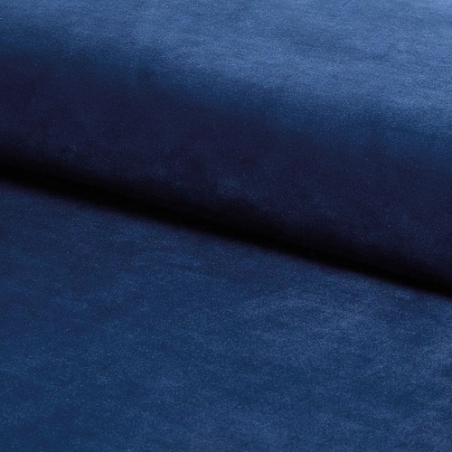 Castello Velvet navy blue/wenge 3 seater velvet sofa Signal