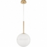 Pekin 25 brass&amp;gold&amp;white glamour glass ball pendant lamp