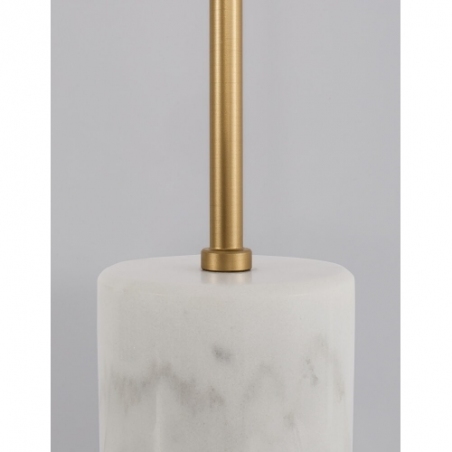 Pekin brass&amp;gold&amp;white glass ball table lamp with marble base