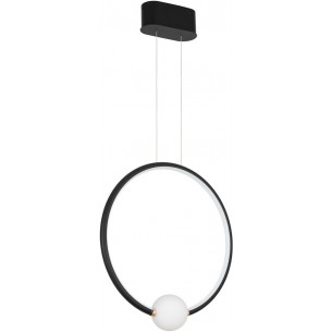 Lilla 43 LED black modern round pendant lamp