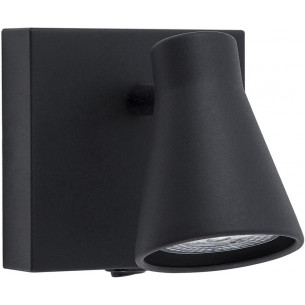 Blink black sand adjustable wall lamp with switch