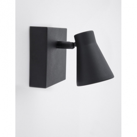 Blink black sand adjustable wall lamp with switch
