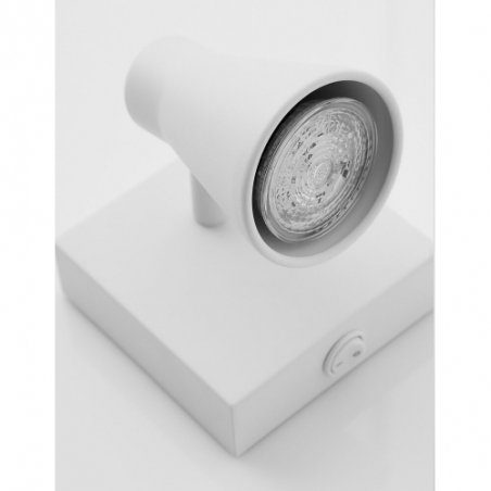 Blink white sand adjustable wall lamp with switch