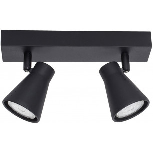 Blink II black sand double  ceiling spotlight