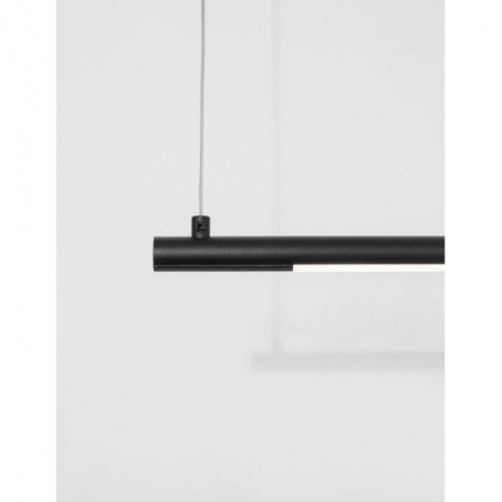 Terral 120 LED black sand minimalistic linear pendant lamp