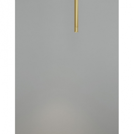 Stylowa Lampa wisząca tuba glamour Terral LED mosiądz/złoty do salonu i kuchni