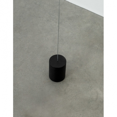 Terral LED black sand minimalistic tube pendant lamp