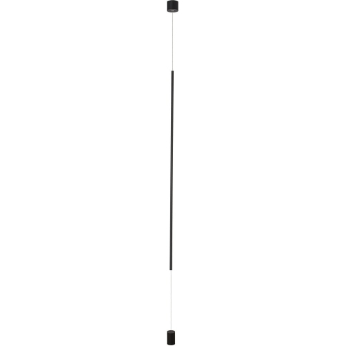 Terral II LED black sand minimalistic tube pendant lamp