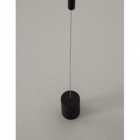 Stylowa Lampa wisząca - podłogowa tuba Terral II LED czarny piaskowy do salonu i kuchni