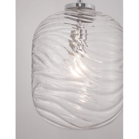 Pomissio 24 chrome&amp;transparent decorative glass ball pendant lamp