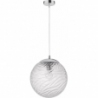 Stylowa Lampa wisząca szklana kula dekoracyjna Pomissio 30 chrom/przezroczysty do salonu i kuchni