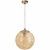 Stylowa Lampa wisząca szklana kula dekoracyjna Pomissio 30 mosiądz/szampański do salonu i kuchni