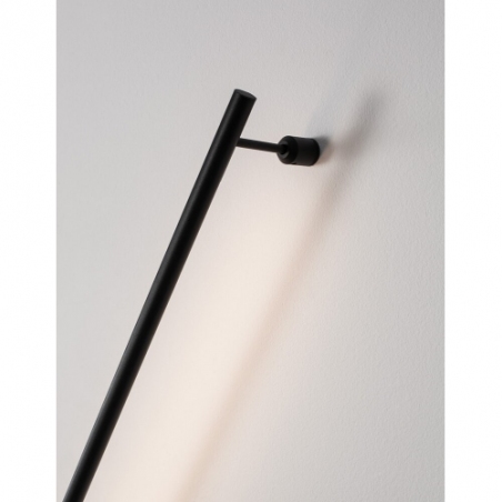 Stylowy Kinkiet minimalistyczny Spiros 60 LED czarny piaskowy do sypialni i salonu