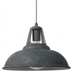 Markit Grey 35 grey industrial pendant lamp Lucide