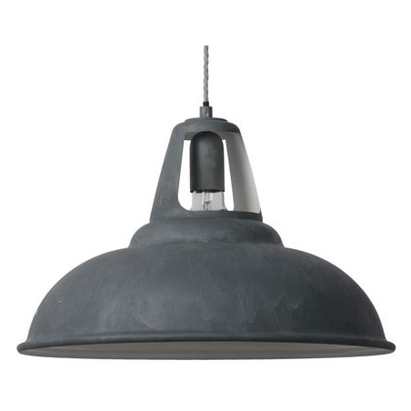Markit Grey 45 grey industrial pendant lamp Lucide