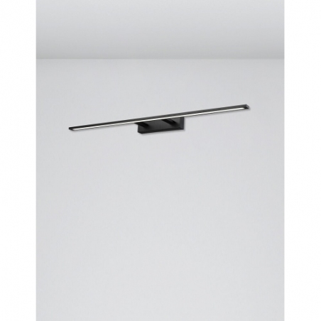 Viano 96 LED black linear bathroom wall lamp