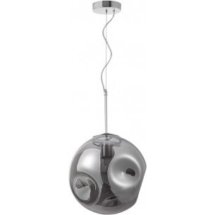 Naymar 30 chrome&amp;smoke glass glass ball designer pendant lamp