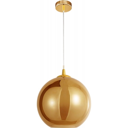 Stylowa Lampa wisząca szklana kula Lavizzo 25 złota do salonu i kuchni