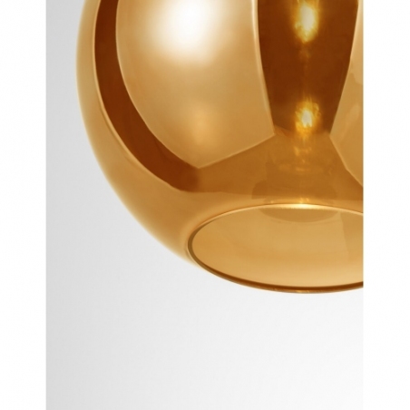 Stylowa Lampa wisząca szklana kula Lavizzo 25 złota do salonu i kuchni