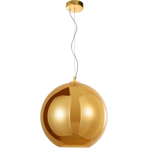 Stylowa Lampa wisząca szklana kula Lavizzo 35 złota do salonu i kuchni