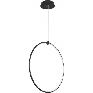 Splitz 68 LED black modern round pendant lamp