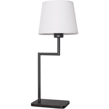 Bonso white&amp;black sand table lamp with lampshade
