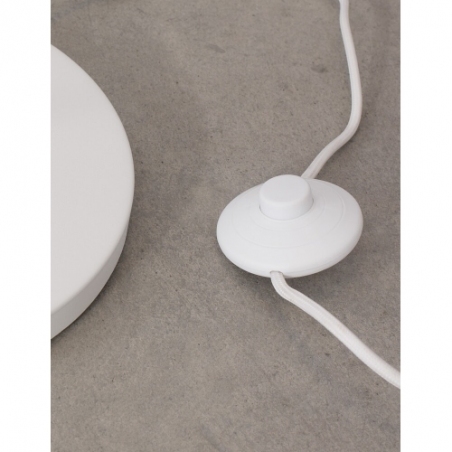 Stylowa Lampa podłogowa nowoczesna Tipio LED biała do salonu i sypialni
