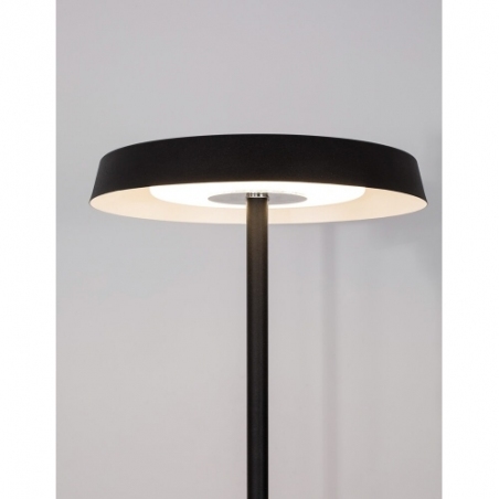 Stylowa Lampa podłogowa nowoczesna Tipio LED czarna do salonu i sypialni