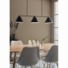 Lampa wisząca podłużna 3 punktowa Klint 98 czarno-mosiężna Markslojd nad stół