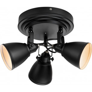 Fjallbacka 42 black triple bathroom ceiling lamp Markslojd