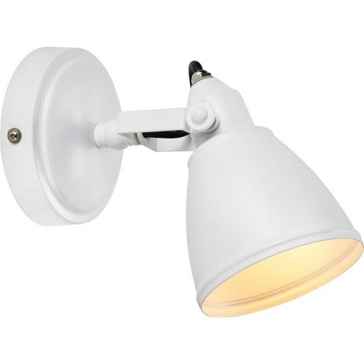 Fjallbacka white industrial bathroom wall lamp Markslojd