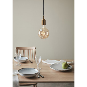 Bronx brass&amp;brown "bulb" pendant lamp Markslojd