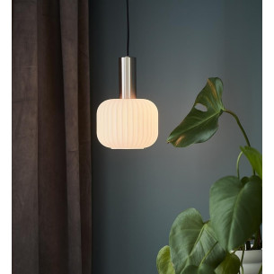 Sober 15 white&steel glass pendant lamp Markslojd