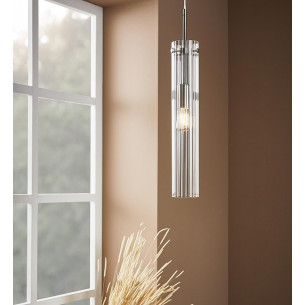 Tubo 7 transparent glass tube pendant lamp Markslojd