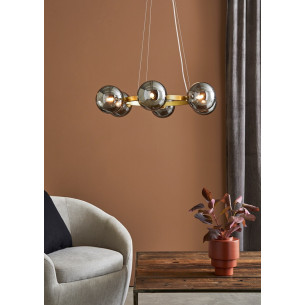 Circle 71 smoke glass&gold glass balls pendant lamp Markslojd