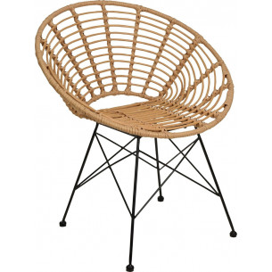 Designer Zanzi natural rattan garden chair Intesi