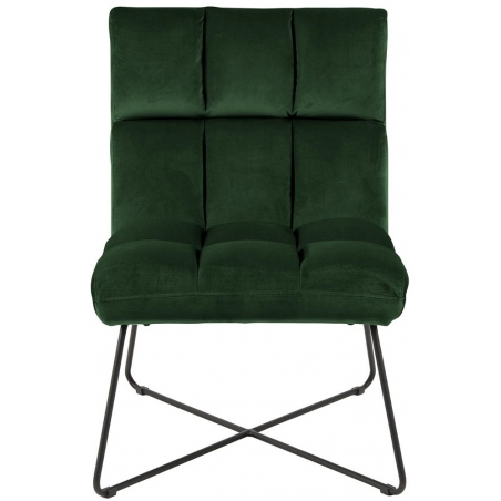 Alba Vic green velvet armchair Actona
