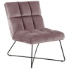 Alba Vic pink velvet armchair Actona