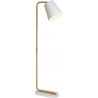 Cona white scandinavian floor lamp with shade Lucide