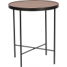 Tre 43 walnut round side table Nordifra