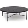 Tre 90 black oak round coffee table Nordifra