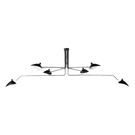 Stylowa Lampa sufitowa na wysięgnikach Crane VI czarna Step Into Design do salonu i kuchni