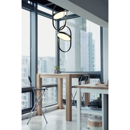 Elipse 38 LED black designer pendant lamp Step Into Design