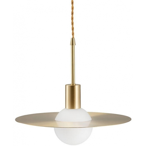 Stylowa Lampa wisząca szklana glamour Jupiter 30 biało-złota Step Into Design do salonu i kuchni