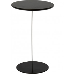 Stylowy Stolik boczny okrągły Oden 35 grey pietra Nordifra do salonu i sypialni 2