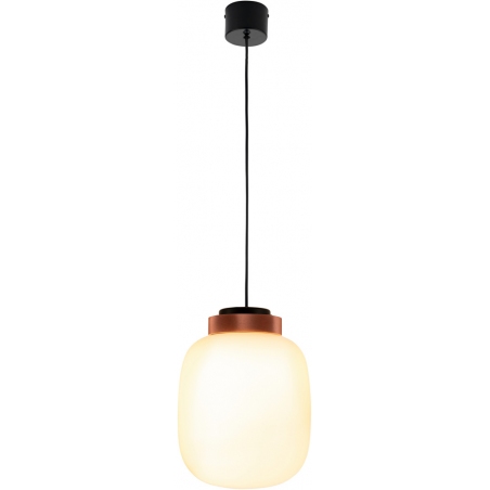 Boom 25 LED white&amp;copper glass pendant lamp Step Into Design